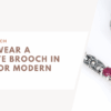 Marcasite Brooch in Vintage