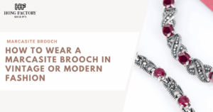 Marcasite Brooch in Vintage