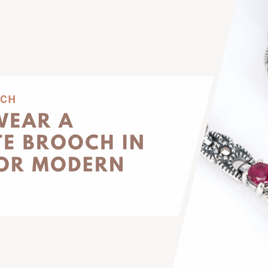 Marcasite Brooch in Vintage