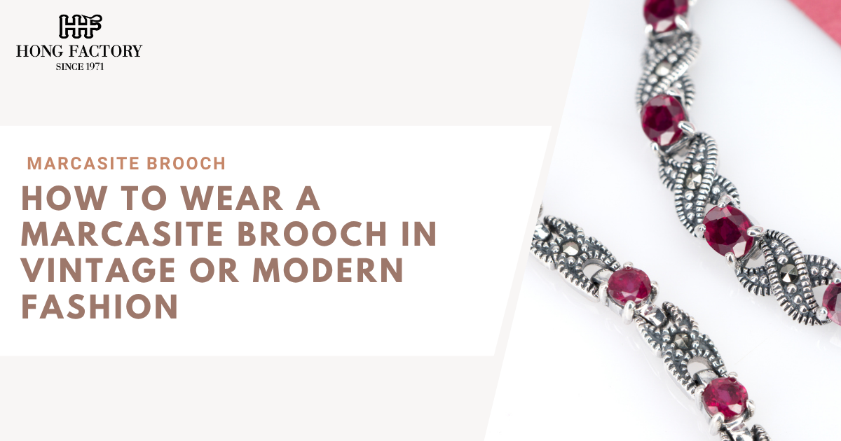 Marcasite Brooch in Vintage