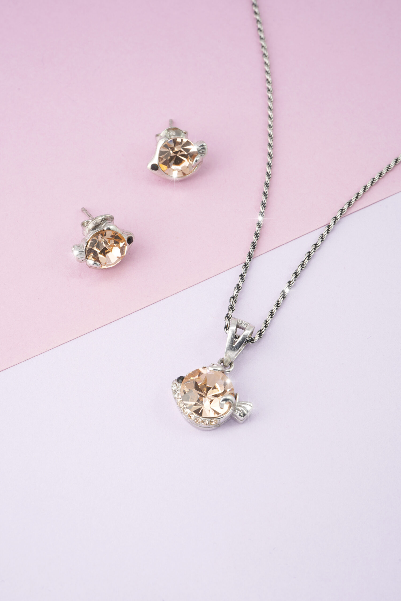 Marcasite Heart Necklace