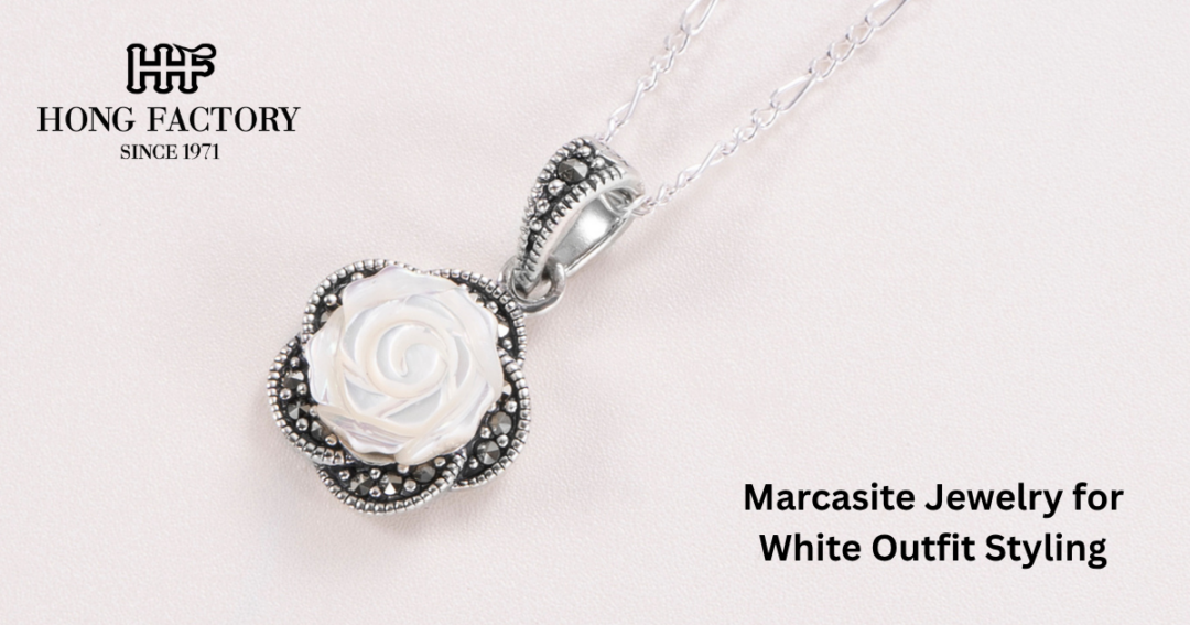 Marcasite Jewelry for White Outfit Styling