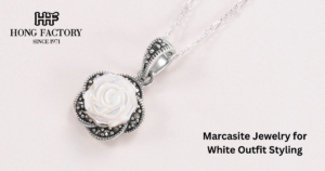 Marcasite Jewelry for White Outfit Styling