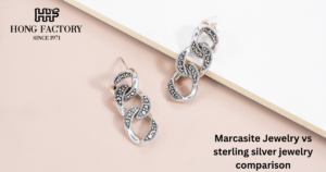 Marcasite Jewelry vs sterling silver jewelry comparison